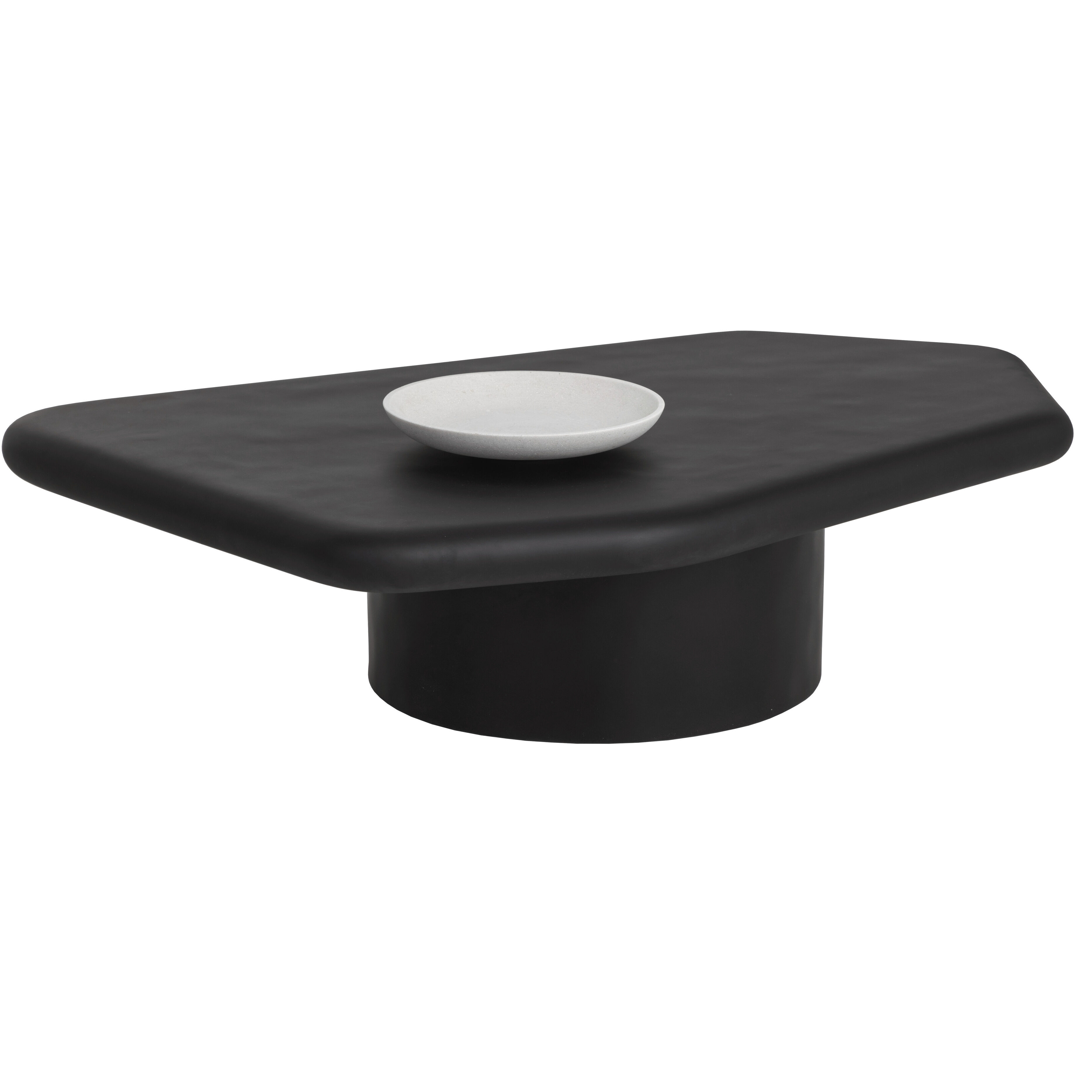Detti 47.25 X 31 inch Matte Black Outdoor Coffee Table